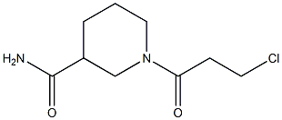 1-(3-chloropropanoyl)piperidine-3-carboxamide 结构式