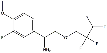 1-(3-fluoro-4-methoxyphenyl)-2-(2,2,3,3-tetrafluoropropoxy)ethan-1-amine