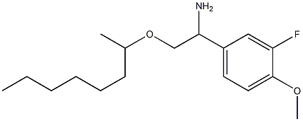 1-(3-fluoro-4-methoxyphenyl)-2-(octan-2-yloxy)ethan-1-amine,,结构式