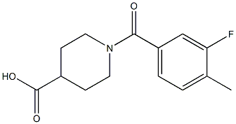 1-(3-fluoro-4-methylbenzoyl)piperidine-4-carboxylic acid