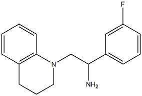 1-(3-fluorophenyl)-2-(1,2,3,4-tetrahydroquinolin-1-yl)ethan-1-amine Structure