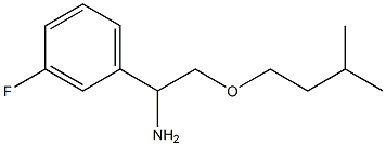 1-(3-fluorophenyl)-2-(3-methylbutoxy)ethan-1-amine Struktur