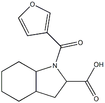 1-(3-furoyl)octahydro-1H-indole-2-carboxylic acid Structure