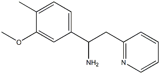 1-(3-methoxy-4-methylphenyl)-2-(pyridin-2-yl)ethan-1-amine Struktur