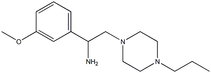 1-(3-methoxyphenyl)-2-(4-propylpiperazin-1-yl)ethanamine Struktur