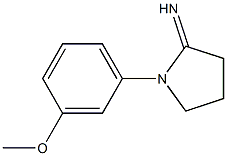 1-(3-methoxyphenyl)pyrrolidin-2-imine,,结构式
