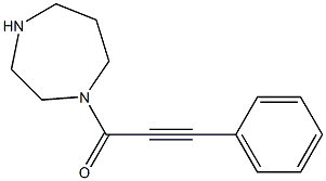 1-(3-phenylprop-2-ynoyl)-1,4-diazepane,,结构式