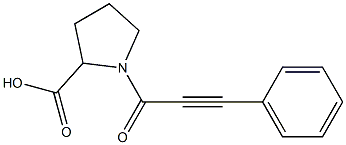 1-(3-phenylprop-2-ynoyl)pyrrolidine-2-carboxylic acid,,结构式