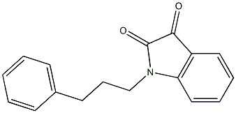 1-(3-phenylpropyl)-2,3-dihydro-1H-indole-2,3-dione Structure