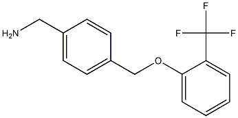 1-(4-{[2-(trifluoromethyl)phenoxy]methyl}phenyl)methanamine