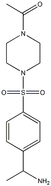  1-(4-{[4-(1-aminoethyl)benzene]sulfonyl}piperazin-1-yl)ethan-1-one