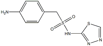 1-(4-aminophenyl)-N-(1,3,4-thiadiazol-2-yl)methanesulfonamide Struktur