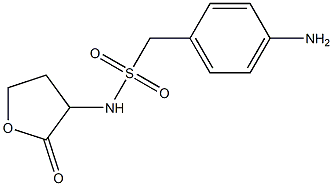 1-(4-aminophenyl)-N-(2-oxooxolan-3-yl)methanesulfonamide 结构式