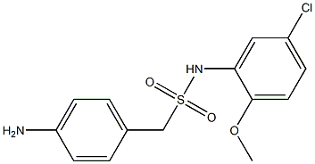 1-(4-aminophenyl)-N-(5-chloro-2-methoxyphenyl)methanesulfonamide