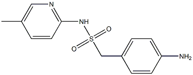 1-(4-aminophenyl)-N-(5-methylpyridin-2-yl)methanesulfonamide,,结构式