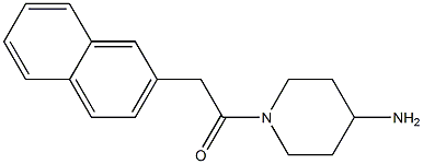 1-(4-aminopiperidin-1-yl)-2-(naphthalen-2-yl)ethan-1-one 结构式