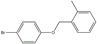 1-(4-bromophenoxymethyl)-2-methylbenzene,,结构式