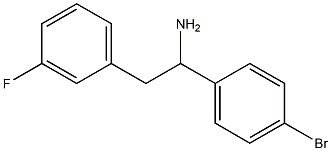 1-(4-bromophenyl)-2-(3-fluorophenyl)ethanamine Struktur