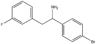 1-(4-bromophenyl)-2-(3-fluorophenyl)ethanamine Structure