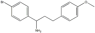 1-(4-bromophenyl)-3-(4-methoxyphenyl)propan-1-amine Struktur