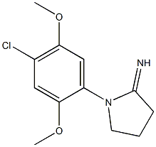 1-(4-chloro-2,5-dimethoxyphenyl)pyrrolidin-2-imine Structure