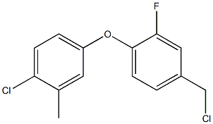 1-(4-chloro-3-methylphenoxy)-4-(chloromethyl)-2-fluorobenzene