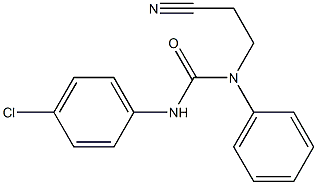 1-(4-chlorophenyl)-3-(2-cyanoethyl)-3-phenylurea 结构式