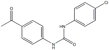 1-(4-chlorophenyl)-3-(4-acetylphenyl)urea