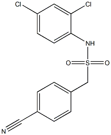 1-(4-cyanophenyl)-N-(2,4-dichlorophenyl)methanesulfonamide 结构式