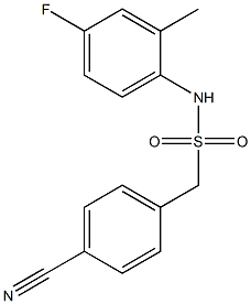 1-(4-cyanophenyl)-N-(4-fluoro-2-methylphenyl)methanesulfonamide Structure