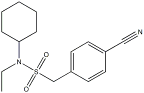 1-(4-cyanophenyl)-N-cyclohexyl-N-ethylmethanesulfonamide,,结构式