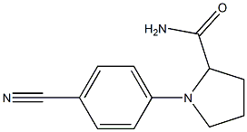 1-(4-cyanophenyl)pyrrolidine-2-carboxamide Structure