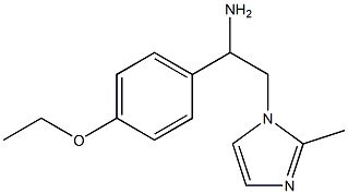 1-(4-ethoxyphenyl)-2-(2-methyl-1H-imidazol-1-yl)ethanamine Structure