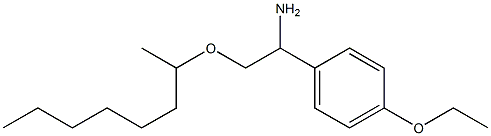 1-(4-ethoxyphenyl)-2-(octan-2-yloxy)ethan-1-amine Struktur