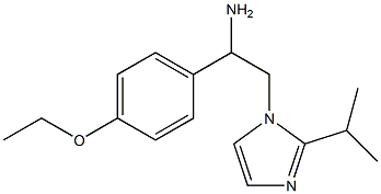 1-(4-ethoxyphenyl)-2-[2-(propan-2-yl)-1H-imidazol-1-yl]ethan-1-amine Struktur