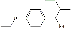 1-(4-ethoxyphenyl)-2-methylbutan-1-amine Structure