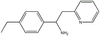 1-(4-ethylphenyl)-2-(pyridin-2-yl)ethan-1-amine Structure