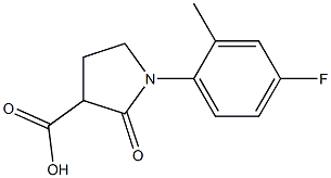 1-(4-fluoro-2-methylphenyl)-2-oxopyrrolidine-3-carboxylic acid Structure