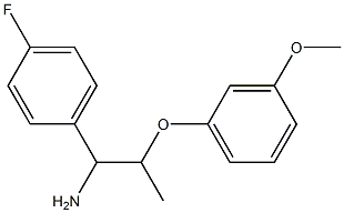 1-(4-fluorophenyl)-2-(3-methoxyphenoxy)propan-1-amine Structure