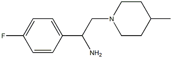 1-(4-fluorophenyl)-2-(4-methylpiperidin-1-yl)ethanamine Structure