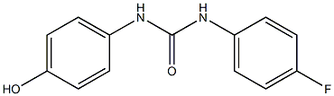 1-(4-fluorophenyl)-3-(4-hydroxyphenyl)urea,,结构式