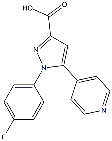 1-(4-fluorophenyl)-5-(pyridin-4-yl)-1H-pyrazole-3-carboxylic acid