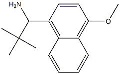 1-(4-methoxynaphthalen-1-yl)-2,2-dimethylpropan-1-amine 结构式