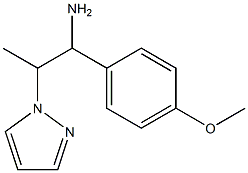 1-(4-methoxyphenyl)-2-(1H-pyrazol-1-yl)propan-1-amine Structure