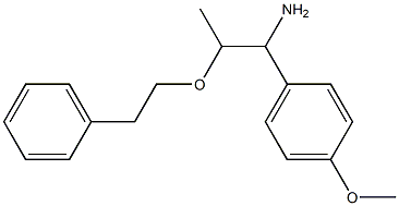 1-(4-methoxyphenyl)-2-(2-phenylethoxy)propan-1-amine Struktur