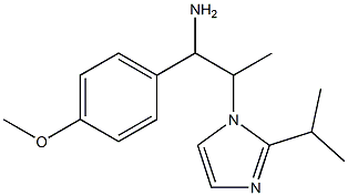 1-(4-methoxyphenyl)-2-[2-(propan-2-yl)-1H-imidazol-1-yl]propan-1-amine Structure