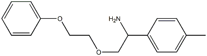 1-(4-methylphenyl)-2-(2-phenoxyethoxy)ethan-1-amine Structure