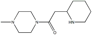 1-(4-methylpiperazin-1-yl)-2-(piperidin-2-yl)ethan-1-one Structure