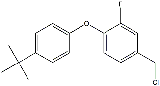 1-(4-tert-butylphenoxy)-4-(chloromethyl)-2-fluorobenzene 化学構造式