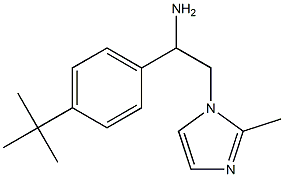 1-(4-tert-butylphenyl)-2-(2-methyl-1H-imidazol-1-yl)ethanamine 化学構造式